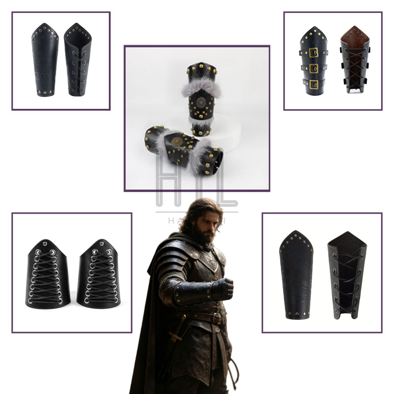Cosplay Prop - Gant médiéval steampunk rétro multicouche en