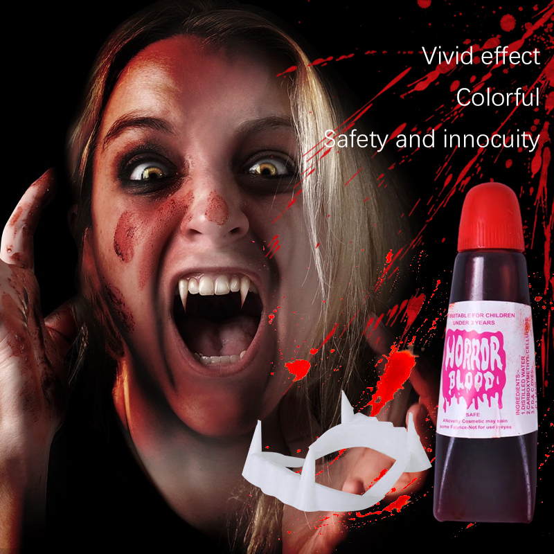 Dents de vampire d'Halloween,  - Cosplay Prop Paint avis et prix