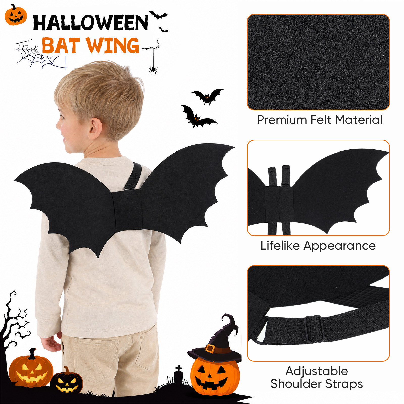 Costume d'ailes de chauve-sour - Easy Cosplay Prop avis et prix